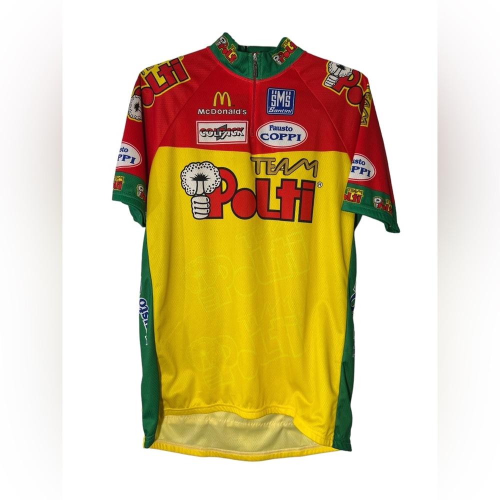 Polti Team NWT Fausto Coppi Vintage Men’s cycling Jersey.  XXL. Made in Italy.